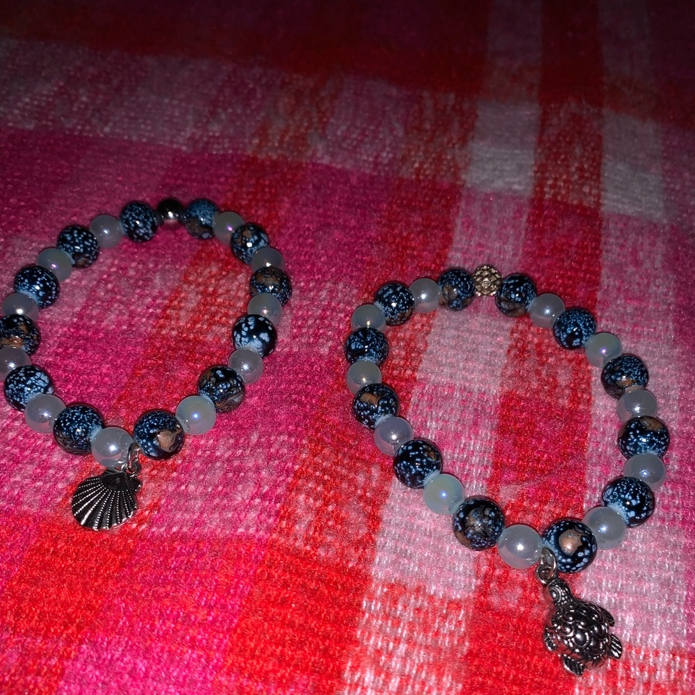 Turtle and shell bracelets